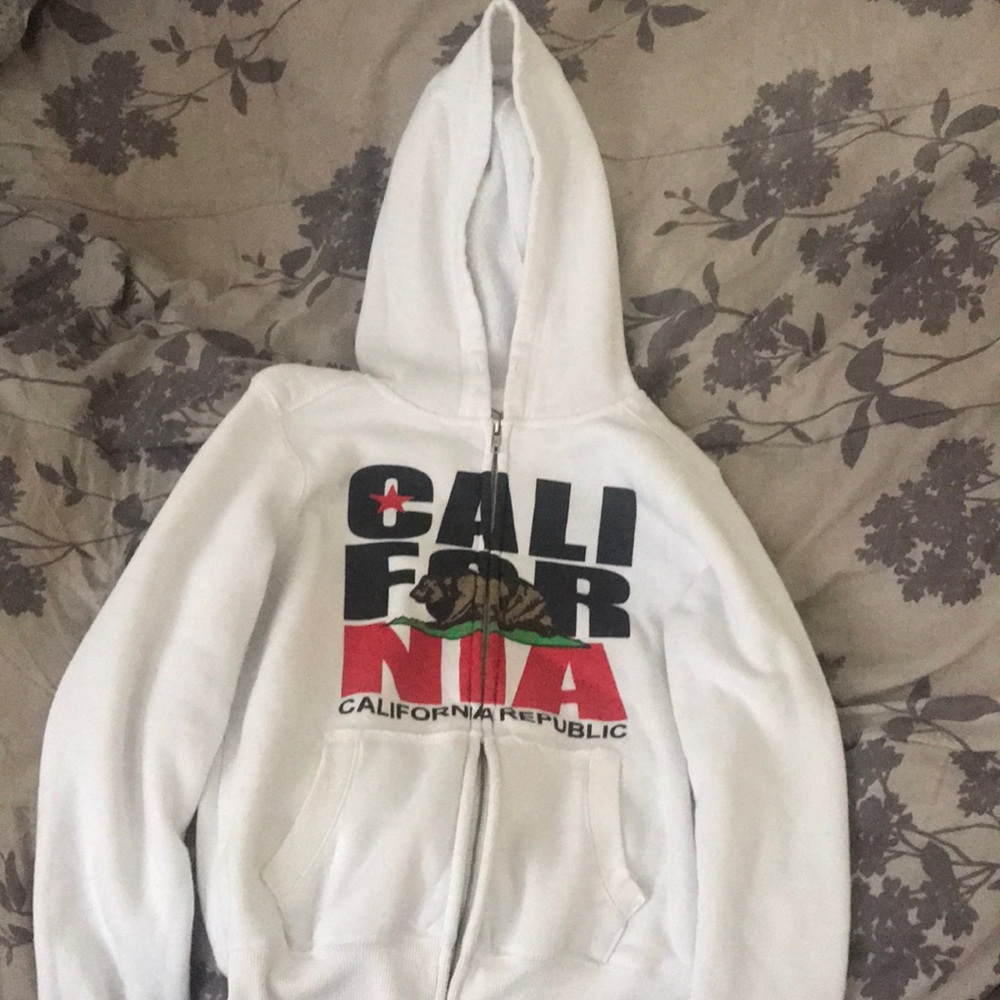 White Cali hoodie